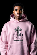 GOD OVER EVERYTHING – Faithwear pink Hoodie