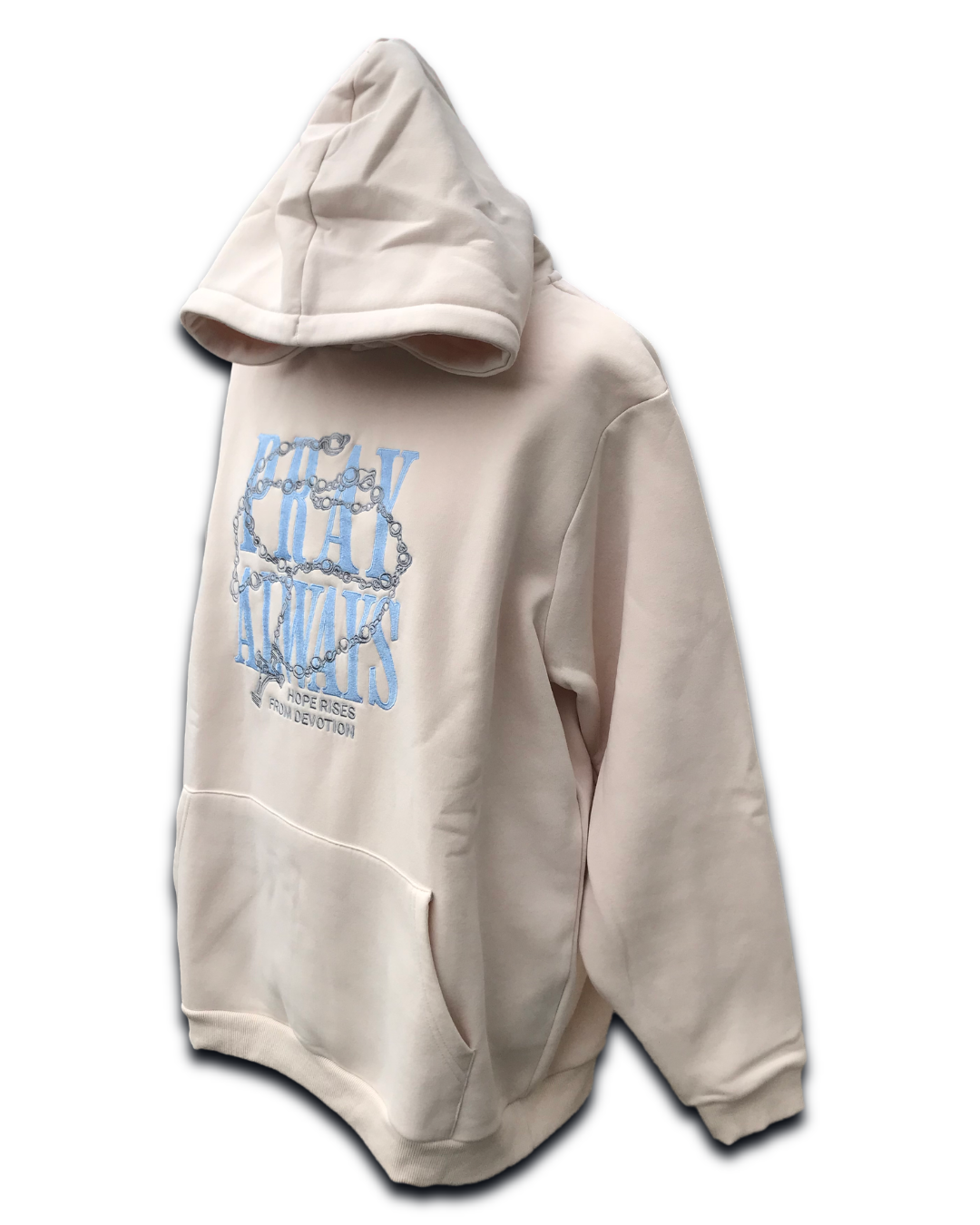 LIMITED DROP 1/1 : Pray always sand embroidered hoodie