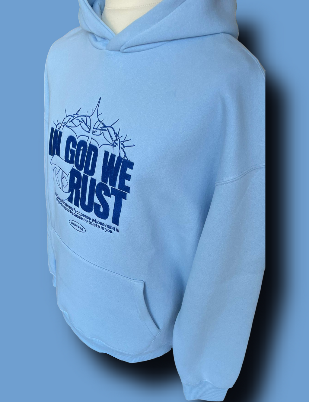 IN GOD WE TRUST - FAITHWEAR BLUE SKY - HOODIE