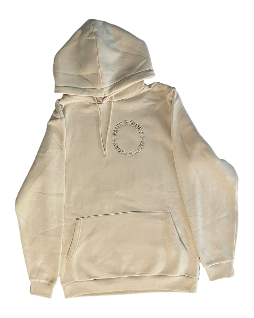 Faith & Glory Hoodie – Sand Beige