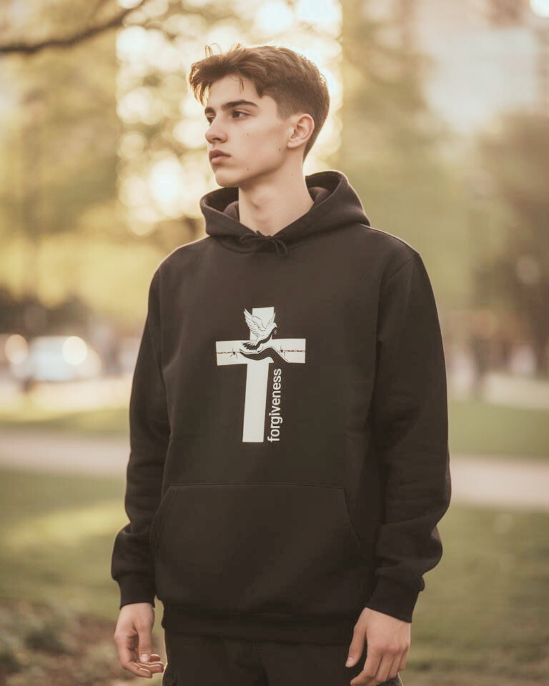 Forgiveness Hoodie – Limited Drop Black & White Edition